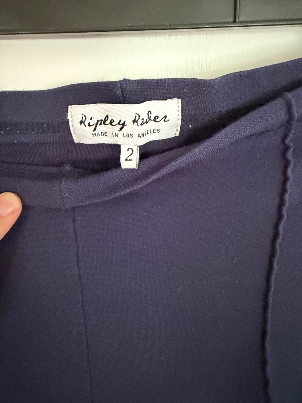 Ripley Rader Navy Wide Leg Pants Size 2 High Rise